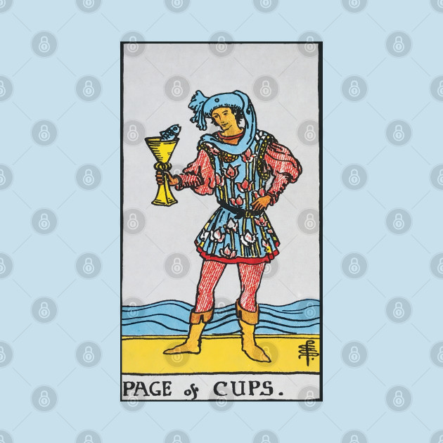 Disover Page of cups tarot card - Tarot Reader - T-Shirt