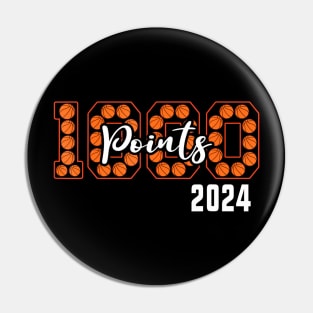1000 Points Basketball Scorer High School Basketball Player Pin
