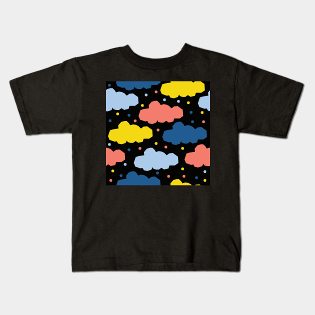 Childish Abstract Clouds Pattern Clouds Kids T Shirt Teepublic