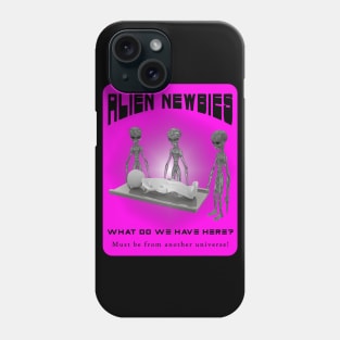 Alien Newbies - Pink and Black Phone Case