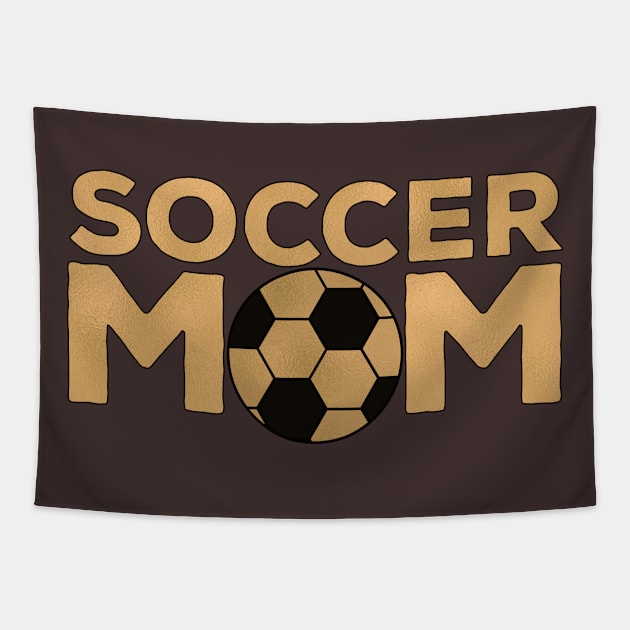 Gold Soccer Mom Tapestry by DiegoCarvalho