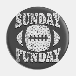 Sunday Funday Football 80s Pin