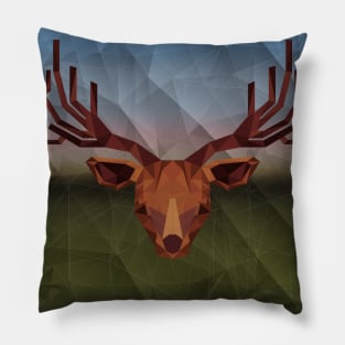 Geometric Deer Pillow