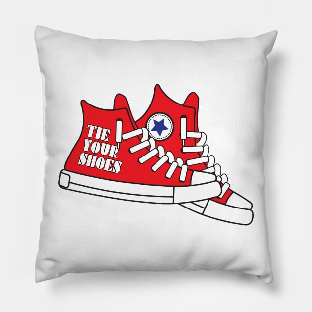 Widespread Panic Tie Your Shoes Pillow by R U Kind Design