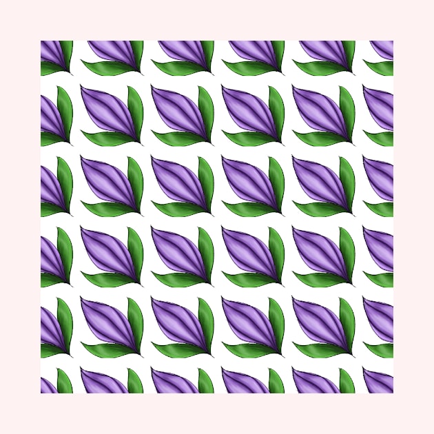 Purple Flower Bud Pattern by TheAmiablePirateRoberts