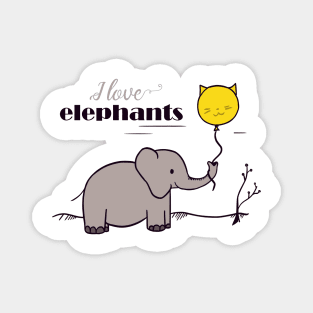 I love elephants Magnet