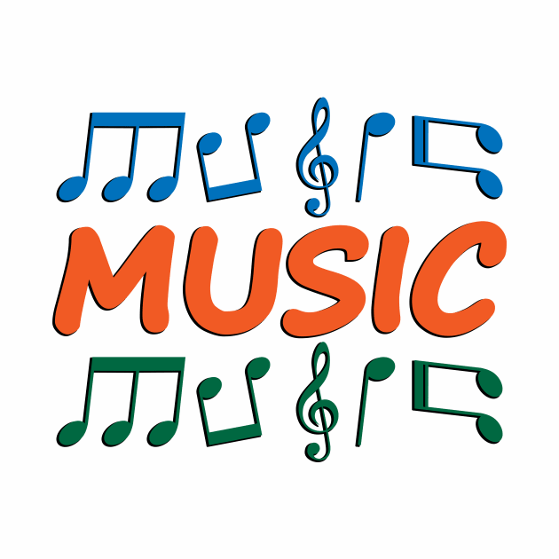 Music logo design by DinaShalash