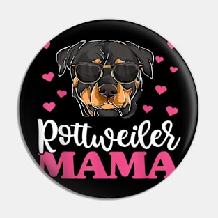 Cute Rottie Rottweiler Mama Shirt, Mothers Day Dog Mom Pin