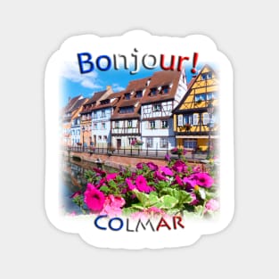 Bonjour! Colmar in Spring Magnet