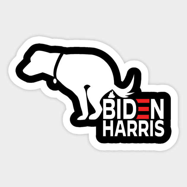 Even My Dog Hates Biden - Anti Biden - Sticker