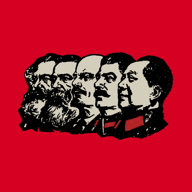 Marx Engels Lenin Stalin Mao by WellRed