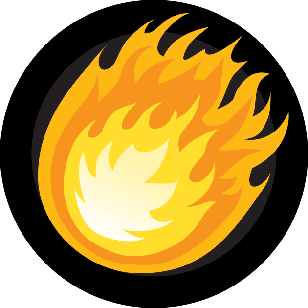 UniVersus - Fire - Resource Symbol Kids T-Shirt by JascoGames