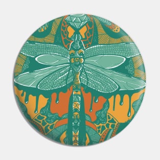 Mountain Green Circle of the Dragonfly Pin