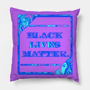 Blue Black Lives Matter Period Pillow