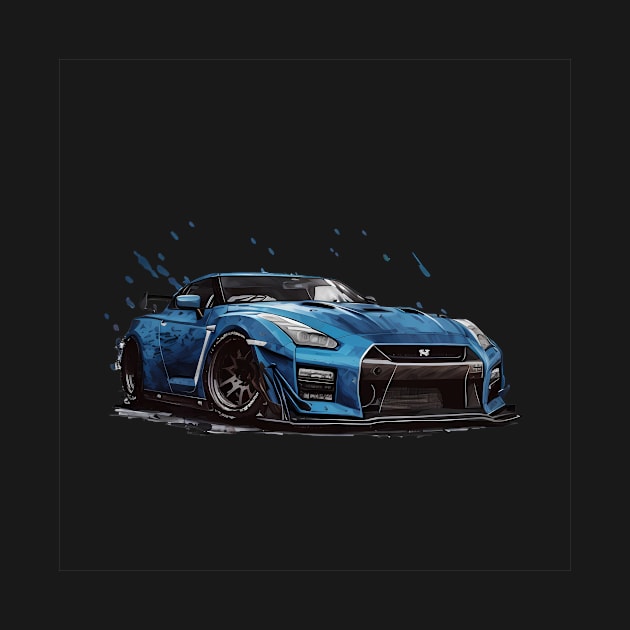 Racing Nissan gtr r35 T-Shirt by mrsticky