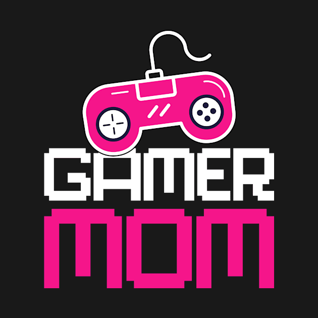 Retro Video Gaming Girls Game Gamer Art Gamer Mom Women by funkyteesfunny