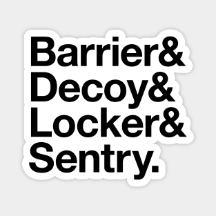 Gears Of War Helvetica Light: Barrier Decoy Locker Sentry Magnet