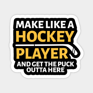 FUNNY HOCKEY Magnet