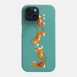 Tiger Cubs in a Row Phone Case