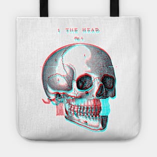 Glitch Skull Tote