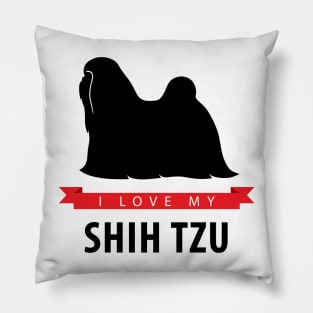 I Love My Shih Tzu Pillow