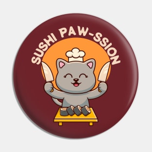 Kitty's Got Sushi Passion Pin