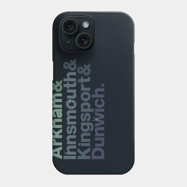 Lovecraft Locations - gloom Phone Case by HtCRU