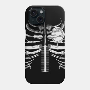 Hairdresser Skeleton Rib Cage Funny Phone Case