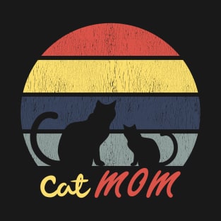 Retro Funny Cat Lover, Cat Mom Birthday Gift T-Shirt