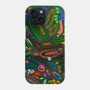 Abstract numbers in color Phone Case