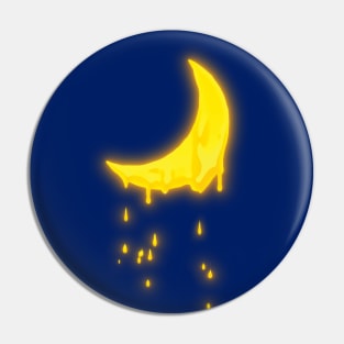 Beautiful melting crescent Moon Pin