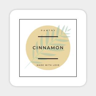 Cinnamon Pantry Label Magnet