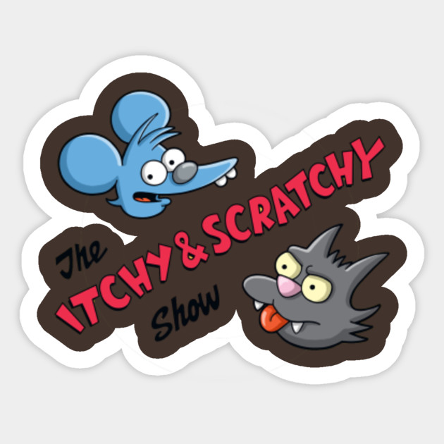 The Simpsons Stickers Itchy And Scratchy