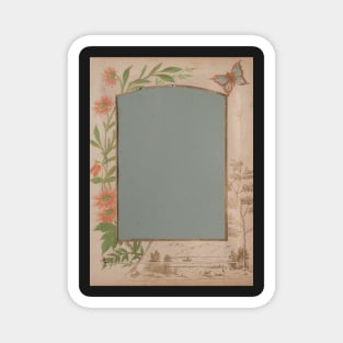 Vintage Photo Album Page Template - 3 Magnet