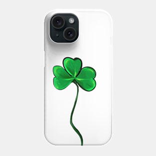 The best Irish gift ideas 2024 Clover green three leaf clovers shamrock Phone Case