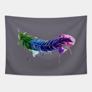 Watery Feather Tapestry