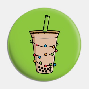 Bubble Tea - Christmas Holiday Boba Pin