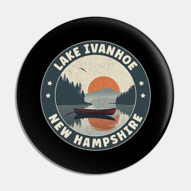 Lake Ivanhoe New Hampshire Sunset Pin by turtlestart