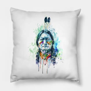 Sitting Bull New Portrait Pillow