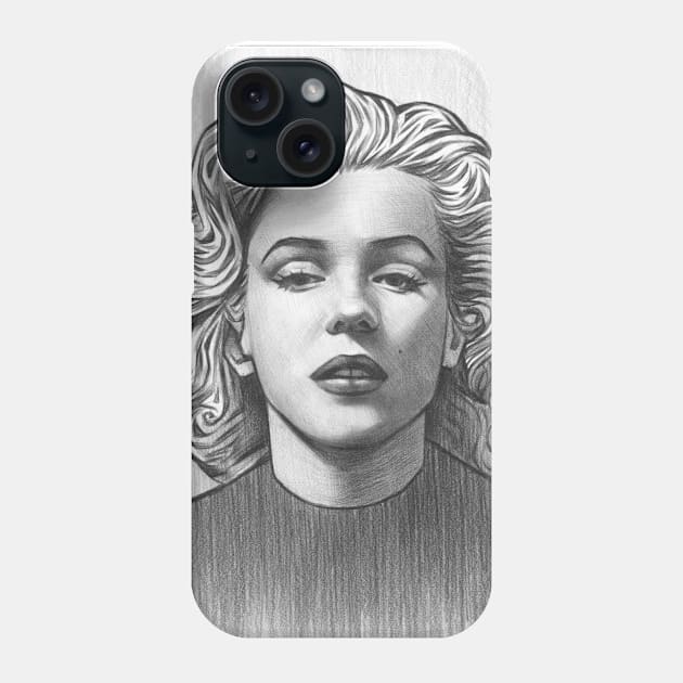 Marilyn Monroe Phone Case by korobovart