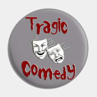 Tragic Comedy Classic Logo Pin