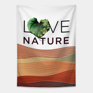 Love Nature No. 4: Have a Green Valentine's Day Tapestry