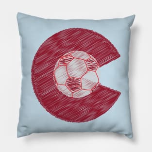 Colorado Soccer Pillow