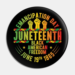 Juneteenth Men Black King Nutritional Facts Freedom Day Emancipation day Juneteenth Pin