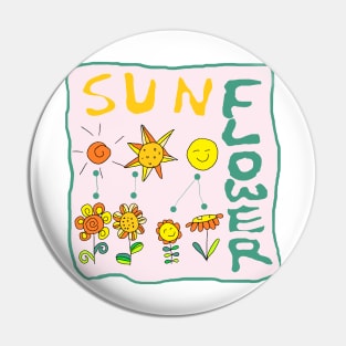 sunflowers Pin