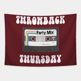 Throwback Thursday with Party Mix Cassette Tape Tapestry