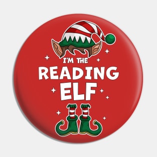 I'm The Reading Elf - Elf Matching Family Christmas Xmas Pin