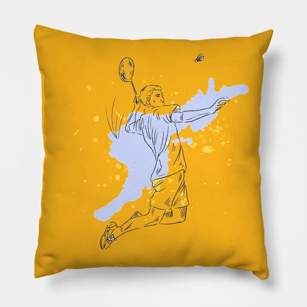 Badminton Pillow by Brainable ART