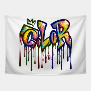 Color Graffiti Tapestry