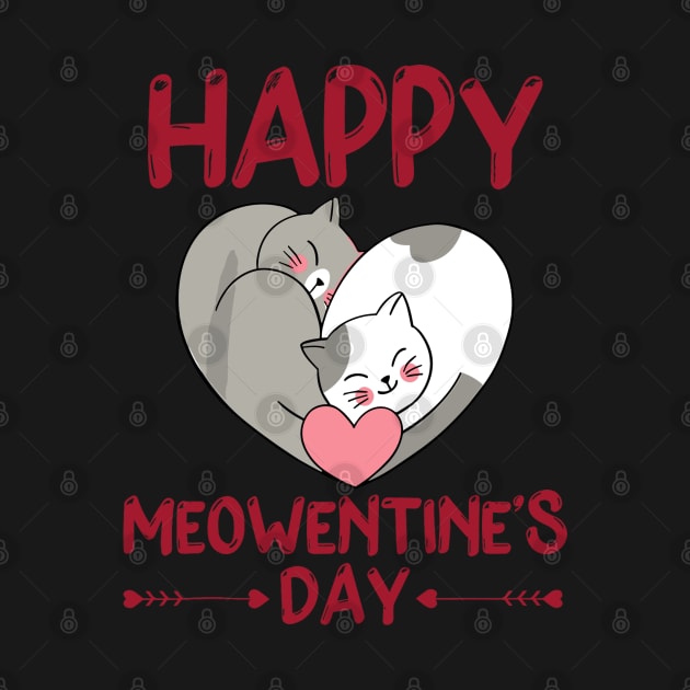 Valentines Day Happy Meowentine's Day Cat Lover by rhazi mode plagget